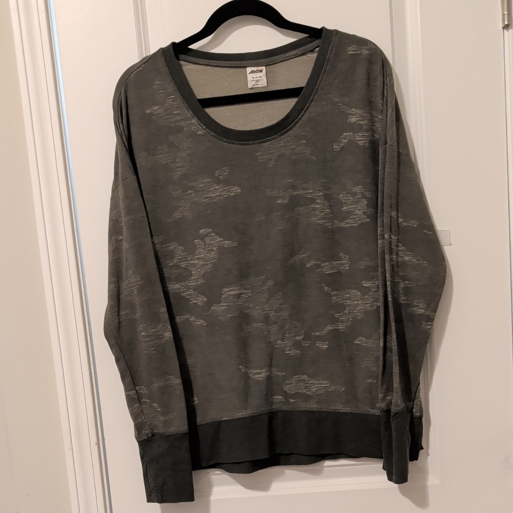 Avia Green Camo Women's  Sweatshirt